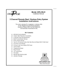 Audiovox APS-55LR Installation manual