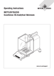 Mettler Toledo PS7-X Operating instructions