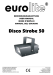 EuroLite Disco Strobe 50 User manual