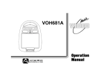 Audiovox VOH681A Operator`s manual