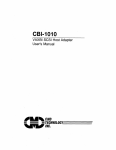 CMD CBI-1010 User`s manual