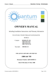 Quantum 27ACP2-407 Owner`s manual