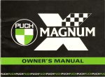 Puch Magnum X Owner`s manual