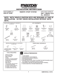 Mazda 0000-8F-N02B Owner`s manual