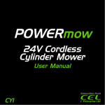 CEL POWERmow User manual