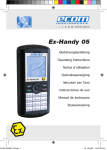 Ecom Instruments Ex-Handy 05 Operating instructions