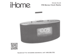 SDI Technologies iHome iBN20 Operating instructions