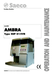 Saeco AMBRA SUP 015VR Instruction manual