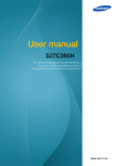Samsung S27C390H User manual