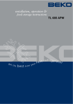 Beko TL 546 APW Instruction manual