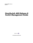 Alcatel OmniSwitch AOS Release 7 User guide