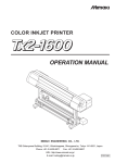 MIMAKI Tx2-1600 Instruction manual