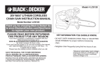 Black & Decker LCS120 Instruction manual