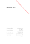 Electrolux LAVATHERM 59850 User manual