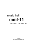 MUSIC HALL mmf-11 Instruction manual
