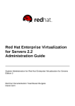 Red Hat Enterprise Virtualization for Servers 2.2 Administration Guide