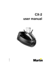 Martin CX-2 User manual