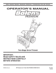 Bolens 31AE6GKF500 Operator`s manual