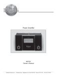 MC 501 Owner`s manual