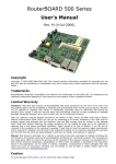 MikroTik RouterBoard 1200 User`s manual