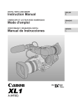 Canon XL 1A Instruction manual