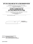 Whirlpool RANGE HOOD UXT2036AY Use & care guide