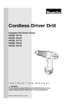 Makita CORDLESS DRIVER DRILL 607LDWK Specifications