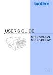 Brother CW-600 User`s guide