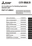 Mitsubishi Electric PKFY-P.VBM-E Installation manual