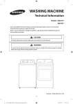 Samsung WA5471 Technical information