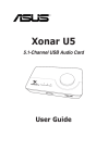 Asus Xonar U7 User guide
