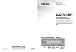Clarion DXZ945MP Owner`s manual