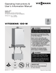Viessmann Vitodens 100-W WB1B Series Operating instructions
