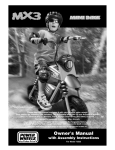 CARE FITNESS MINI BIKE II Owner`s manual