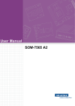 Advantech SOM-7565 A2 User manual