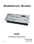 American Audio DX5R Specifications