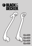 Black & Decker GL423 Instruction manual