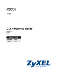 ZyXEL Communications X6004 User`s guide