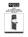 Craftex CX101 User manual
