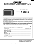 Sharp R-530ES Service manual