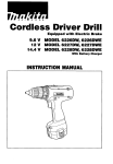 Makita 6226DW Instruction manual