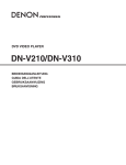 Denon DNV210 - Professional DVD Player Operating instructions