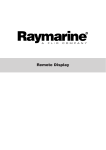 Raymarine Remote display Specifications