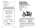 Craftsman 917.28861 Operator`s manual