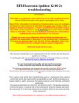 EFI/Electronic ignition K100 2v troubleshooting