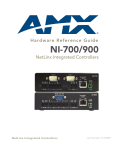 AMX NI-900 Hardware reference guide