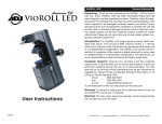 American DJ VioROLL LED Instruction manual