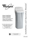 Whirlpool WHES20 Troubleshooting guide