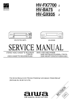 Aiwa HV-BA75 Service manual