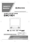 Emerson EWC19D1 Owner`s manual
